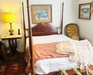 Vintage four post full bed 