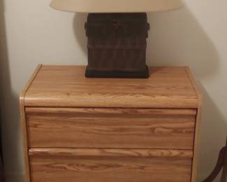 Solid night stand/lamp
