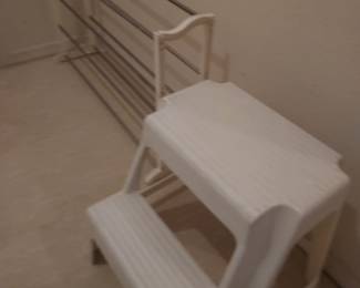 Step up stool & rack