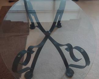 Glass & Bronze coffee table 