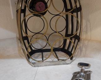 Wine caddy & opener 
