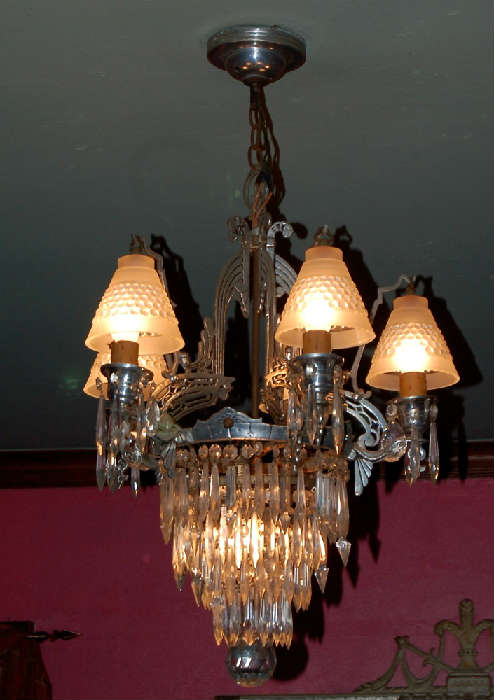 Deco Light Fixture removed from sale due to possible Historical Zoning Issue. Owner will sell later - leave name and number at sale.