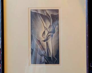 Paul Landacre. "Growing Corn" rare etching