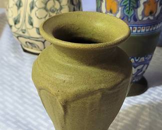 Beautiful Pewabic pottery arts and crafts vase