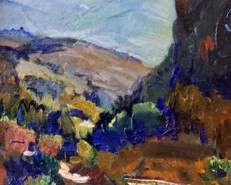 Original oil by George Barker...listed artist