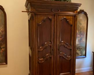 Ethan Allen Tuscany Armoire, 52.5" wide by 25.5" deep and 82.5" high