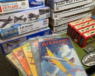 Vintage and rare model airplane magazines