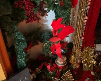 Christmas garland and other decorations
