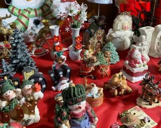 Cute Christmas figures and decorations. 