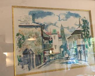 Original Vintage Watercolor