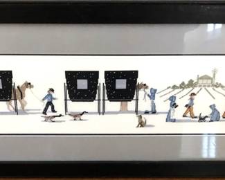 Needlecrafted Amish Scene