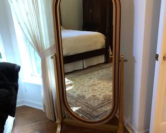 Glamorous Cheval Mirror in Master Bedroom