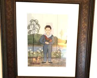 needlecrafted blue boy