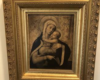 Madonna Child in Gilded Frame