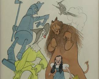 AL HIRSCHFELD 1 of 4 Watercolor