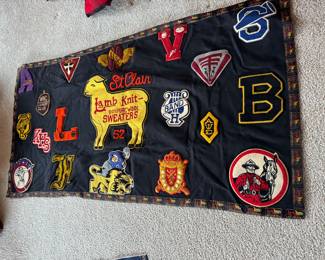 Excellent condition varsity letter wool banner- large
