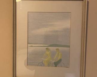 Framed Denmark print 1950’s