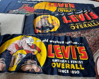 Stunning vintage Levi’s store banners in mint condition- very large