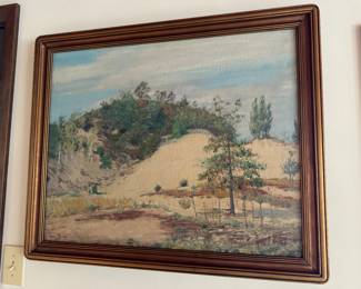 Manistee dune painting by Joseph Trevitts 1923