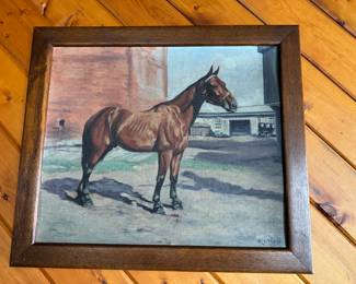 Lovely vintage oil painting by Ole Larsen 1930’s