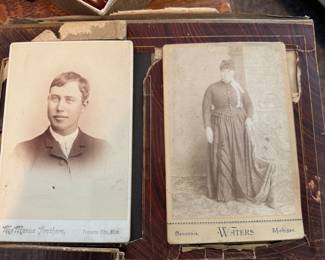 Antique Victorian photo album