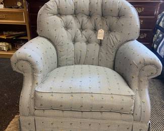 LazyBoy Tufted Swivel Rocker 