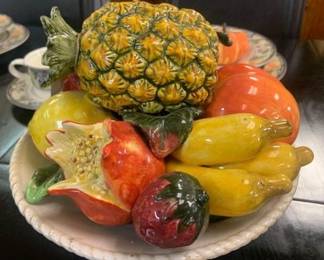 Authentic Italian Capodimonte Fruit Basket