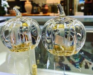 Shannon Crystal Pumpkin 24% Lead Crystal RCzech Republic. Mint.