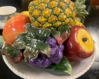 Authentic Italian Capodimonte Fruit Basket