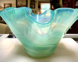 Chihuly Style Glass Hand Blown 
Signed 