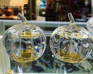 Shannon Crystal Pumpkin 24% Lead Crystal RCzech Republic. Mint.