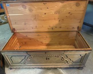 Cedar blanket chest