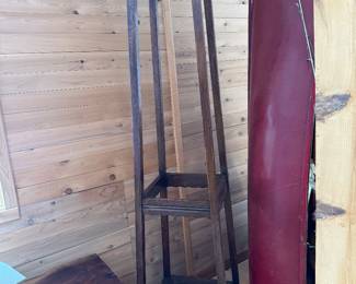 Antique mission style coat rack