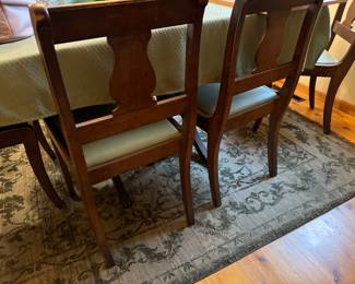 Dining room table and chairs