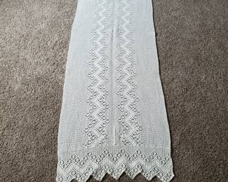 Vintage table runner,  25 inches x 86 inches