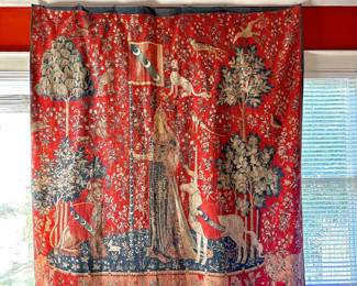 LADY AND THE UNICORN SERIES BELGIAN TAPESTRY
