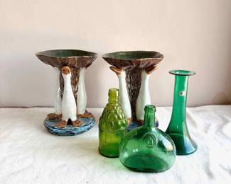 Blenko Green Glass Vase