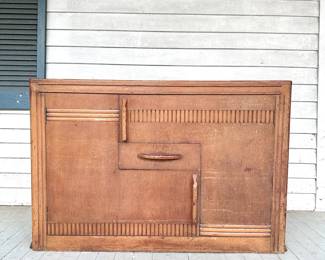 VINTAGE NORVAYAM CREDENZA ART DECO SIDEBOARD - SOLID WOOD - OAK