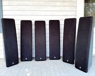 BOSTON HS 450 FLOOR SPEAKERS - SET OF 6 - BLACK