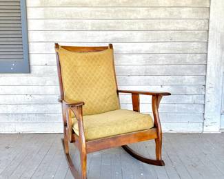 VINTAGE HIGH BACK ROCKING CHAIR