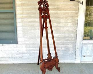 HAND CARVED LOUIS XIV WOODEN DISPLAY ARTISTS EASEL