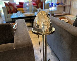 Sabattini MCM, “Pistachio” vase, silver plate, signed by artist