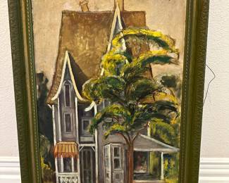 Oil on board, Khalista Humphries. From Liberty, TX