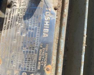 Toshiba 75 horsepower electric motor,