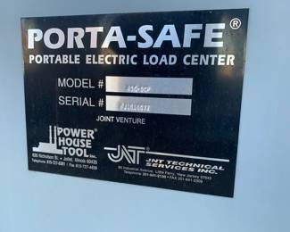 Porta-Safe Portable electric load center 480 volts $3000