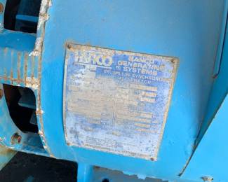 25 KW Disel Generator 688 hours-newly refurbished-Hanco Generator System $5000