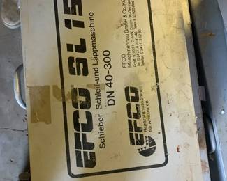 EFCO Valve Lapping equipment SL 15 DN 40-300
