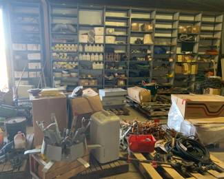 Warehouse filled with tools