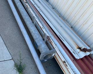 Flag poles 21 ft aluminum galvanized