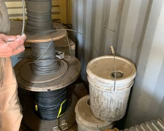 Coper wire industrial spools